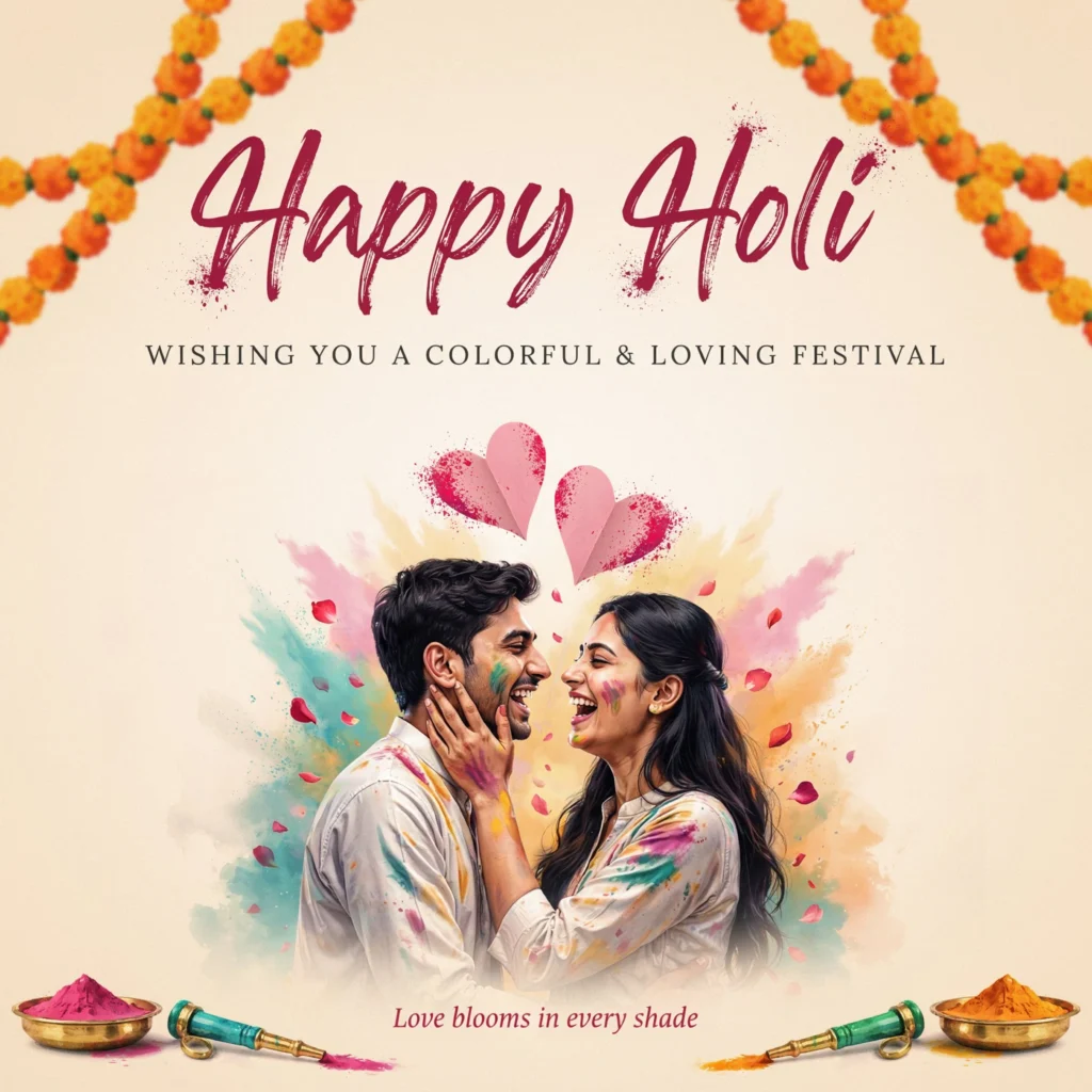 Romantic Happy Holi Wishes